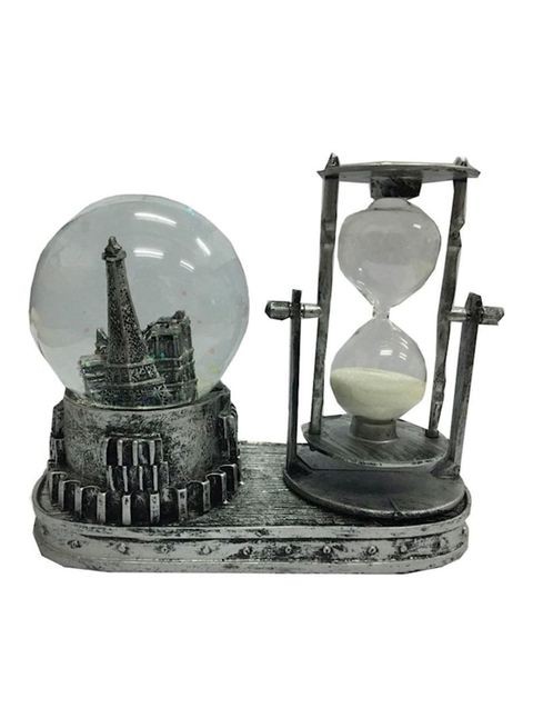 Generic Retro Tower Quicksand Flash Crystal Ball Students Birthday Gifts Home Decoration Grey