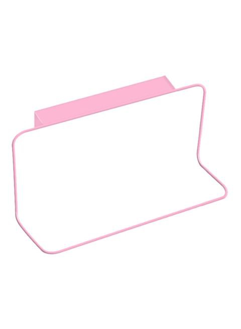 Generic Door Back Towel Holder Pink/White 19 X 6 X 9cm