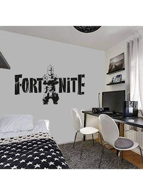 Generic 3D Fortnite Wall Sticker Black 50 X 28cm