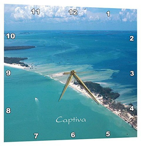 3Drose Print Of Aerial View Of Captiva Island Florida - Wall Clock, 10 By 10-Inch (Dpp_204911_1)