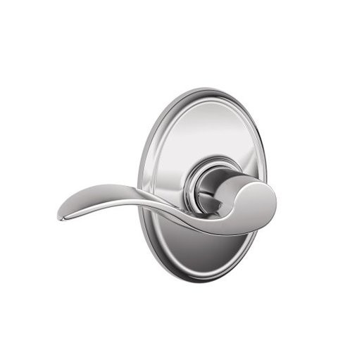 SCHLAGE Wakefield Trim With Accent Hall And Closet Lever, Bright Chrome (F10 Acc 625 Wkf)