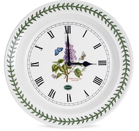 Portmeirion Botanic Garden Kitchen 10-Inch Wall Clock