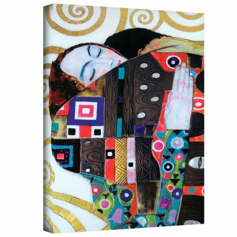 ArtWall Art Wall Beethoven Frieze Gallery Wrapped Canvas By Gustav Klimt, 12 By 18-Inch