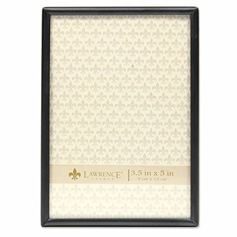 Lawrence Frames 3.5X5 Simply Black Picture Frame