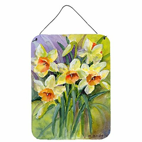 Caroline&#39;s Treasures Bmbo0880Ds1216 Daffodils By Maureen Bonfield Wall Or Door Hanging Prints, 12X16, Multicolor