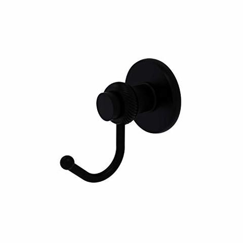 Allied Brass 920T-Bkm Mercury Collection Twisted Accents Robe Hook, Matte Black