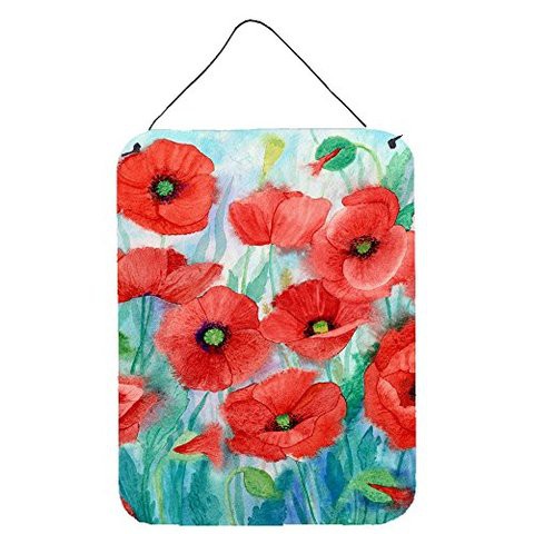 Caroline&#39;s Treasures Ibd0258Ds1216 Poppies Wall Or Door Hanging Prints, 12X16, Multicolor