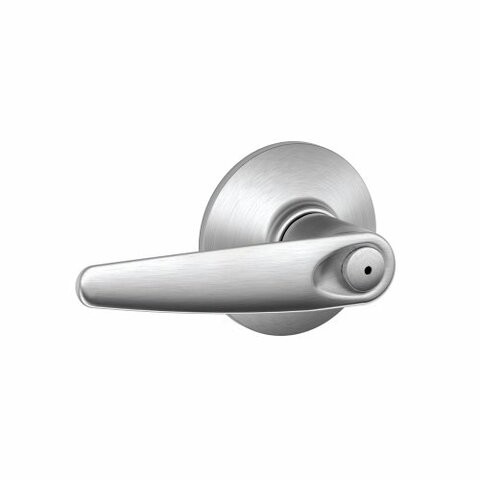 Schlage F40Jaz626 Jazz Privacy Lever, Satin Chrome