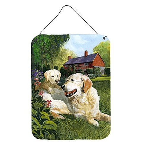 Caroline&#39;s Treasures Sdsq0431Ds1216 Yellow Labradors By Don Squires Wall Or Door Hanging Prints, 12X16, Multicolor