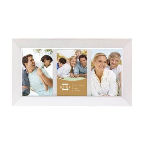 Prinz Dakota 3-Opening Collage Frame For 4-Inch By 6-Inch Photos, White