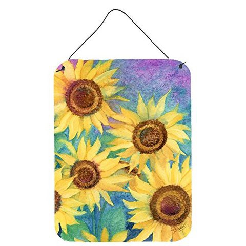 Caroline&#39;s Treasures Ibd0247Ds1216 Sunflowers And Purple Wall Or Door Hanging Prints, 12X16, Multicolor