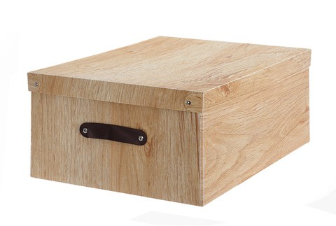 PP STORAGE BOX, 1PCS WOOD COLOR, K8719202850697