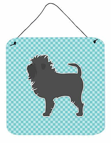 Caroline&#39;s Treasures Bb3748Ds66 Affenpinscher Checkerboard Blue Wall Or Door Hanging Prints, 6X6, Multicolor