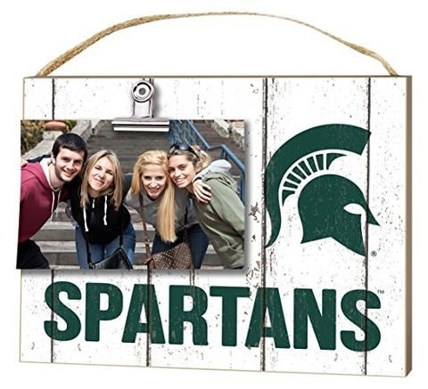 Kh Sports Fan 10&quot;X8&quot; Michigan State Spartans Clip It Weathered Logo Collage Photo Frame, White