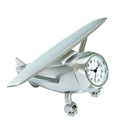 Sanis Enterprises Hi Wing Private Airplane Clock, 4 By 2.75-Inch, V