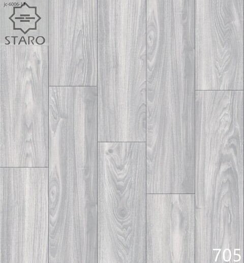 Staro SPC Multi-Layer Flooring, Waterproof, Wear-Resistant And Silent, Stain Resistance, Anti Cigarette, Model 705, Sell Per Carton, 2.6352 Sqm/Ctn