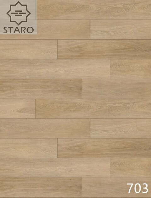 Staro SPC Multi-Layer Flooring, Waterproof, Wear-Resistant And Silent, Stain Resistance, Anti Cigarette, Model 703, Sell Per Carton, 2.6352 Sqm/Ctn