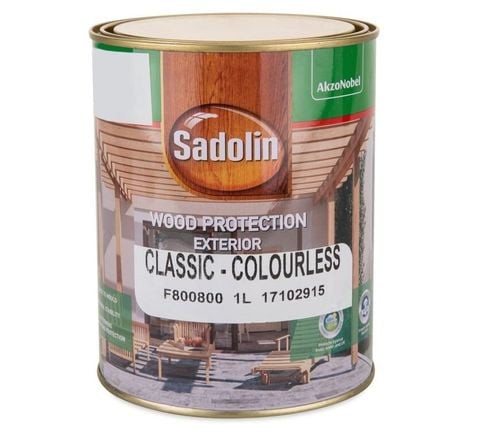 Sadolin Exterior Wood Protection Woodstain (Classic Colourless, 1 L)