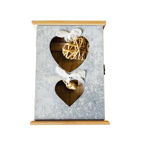 Lingwei - Key Box Rustic Style Box Heart Shaped