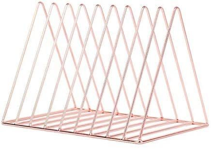 Generic - File Organizer Iron Desktop Storage Book Rack Bookshelf Magazine Holder