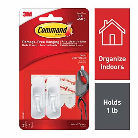 Life is easier when everything has its place. Organize your home damage-free with Command Utility Hooks. Command Hooks let you hang what you want, where you want, without the hassle of tools and nails