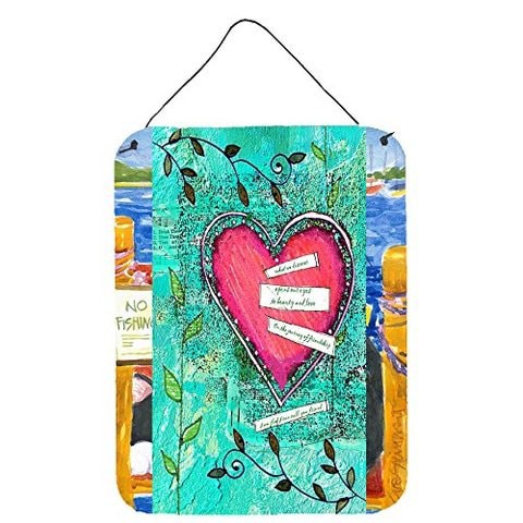 Caroline&#39;s Treasures Pjc1044Ds1216 Heartfelt Wish Valentine&#39;s Day Wall Or Door Hanging Prints, 12X16, Multicolor