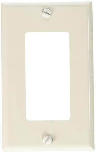 Leviton 80401-Nw 1, Standard Size, Thermoplastic Nylon, Mount, Pack Of 5, White Gang Decora/Gfci Device Wallplate, 5