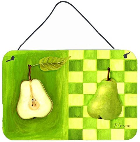 Caroline&#39;s Treasures Whw0121Ds812 Pear By Ute Nuhn Wall Or Door Hanging Prints, 8X12, Multicolor