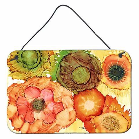 Caroline&#39;s Treasures 8970Ds812 Abstract Flowers Blossoms Wall Or Door Hanging Prints, 8X12, Multicolor