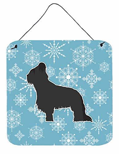 Caroline&#39;s Treasures Bb3526Ds66 Winter Snowflake Briard Wall Or Door Hanging Prints, 6X6, Multicolor