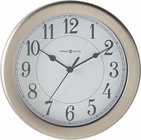 Howard Miller Aries Wall Clock 625-283 - Modern &amp; Round With Quartz Movement