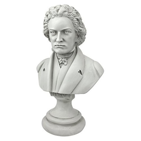 Design Toscano Eu5647 Great Composer Beethoven Sculpture,Antique Stone