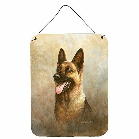 Caroline&#39;s Treasures Bdba0464Ds1216 Alsatian German Shepherd Wall Or Door Hanging Prints, 12X16, Multicolor