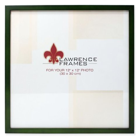Lawrence Frames Collection Wood Picture Frame Gallery, 12 By 12-Inch, Green