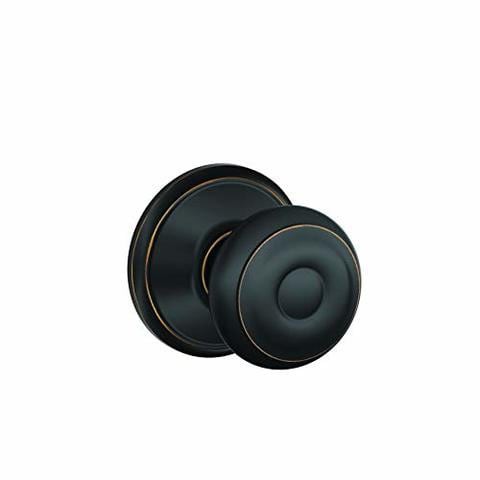 Schlage, Aged Bronze F10Geo716 Georgian Passage Knob