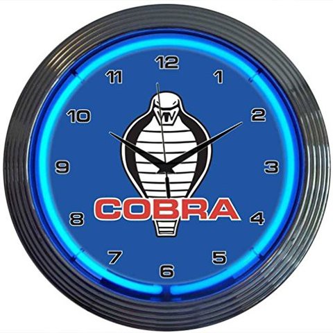 Neonetics Ford Cobra Neon Wall Clock, 15-Inch
