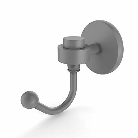 Allied Brass 7120 Satellite Orbit One Robe Hook, Matte Gray