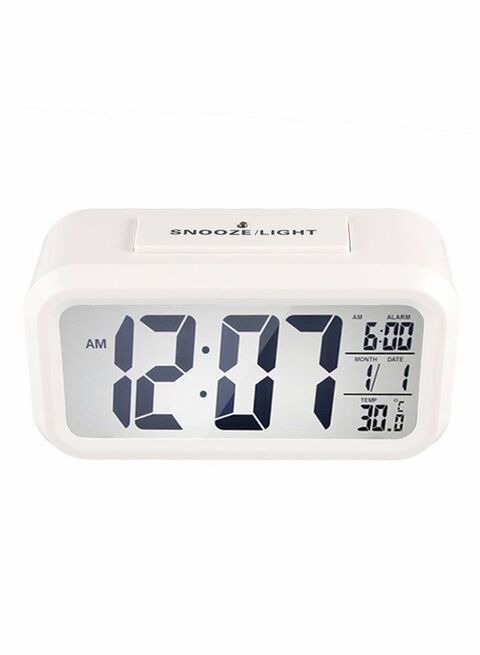 Outad Digital Display Electronic Alarm Clock White