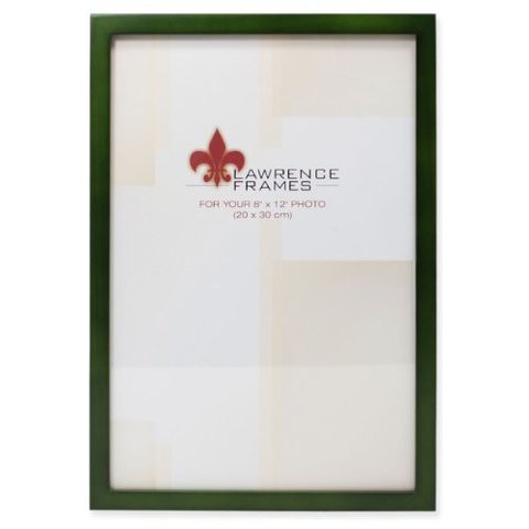 Lawrence Frames Collection Wood Picture Frame Gallery, 8 By 12-Inch, Green