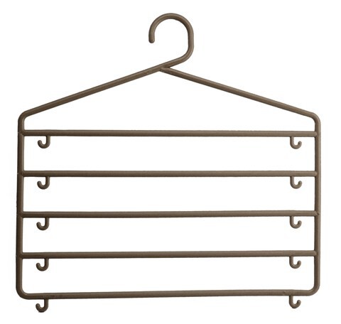 KOOPMAN TROUSER HANGER SET 2PCS - BROWN