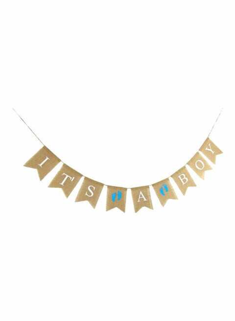 East Lady It&#39;s A Boy Decorative Pennant Banner