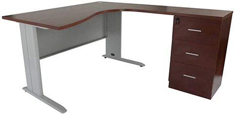 Mahmayi Stazion Modern Office Workstation Desk (120cm, Apple Cherry)