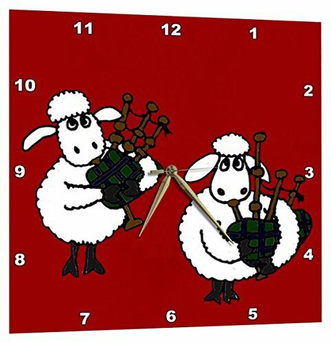 3Drose Funny Sheep Playing Bagpipes - Wall Clock, 13 By 13-Inch (Dpp_196076_2)