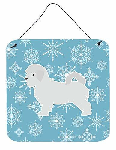 Caroline&#39;s Treasures Bb3536Ds66 Winter Snowflake Maltese Wall Or Door Hanging Prints, 6X6, Multicolor