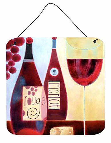 Caroline&#39;s Treasures Bcbr0069Ds66 Wine Collection Rouge By Cathy Brear Wall Or Door Hanging Prints, 6X6, Multicolor