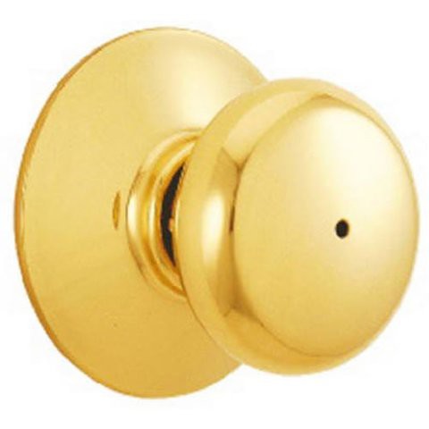 Schlage F40Ply605 Plymouth Privacy Knob, Bright Brass, Model:563041