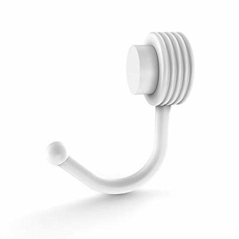 Allied Brass 420G Venus Collection Groovy Accents Robe Hook, Matte White