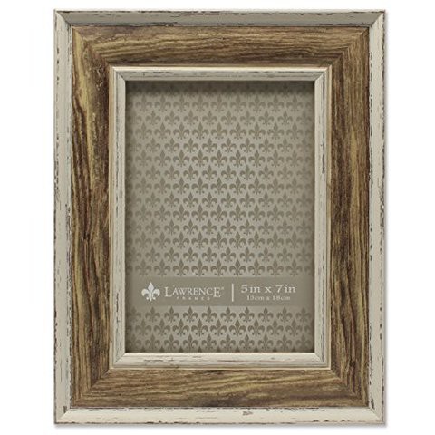 Lawrence Frames Domed Top Weathered Picture Frame, 5 X 7, Walnut