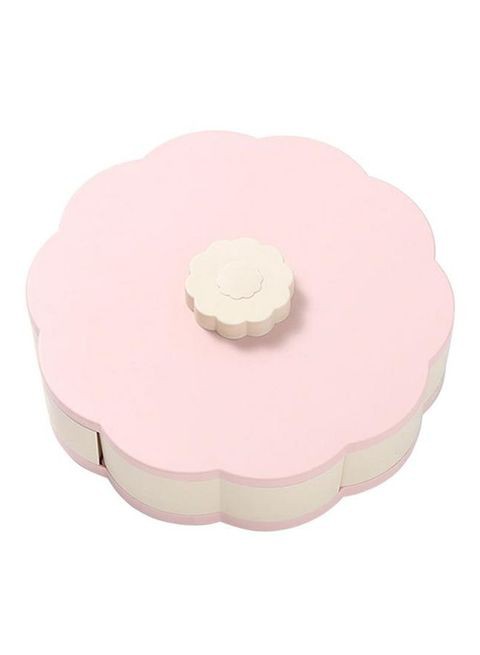 Generic Flower-Petal Candy Storage Box Pink 10.8 X 2.8Inch