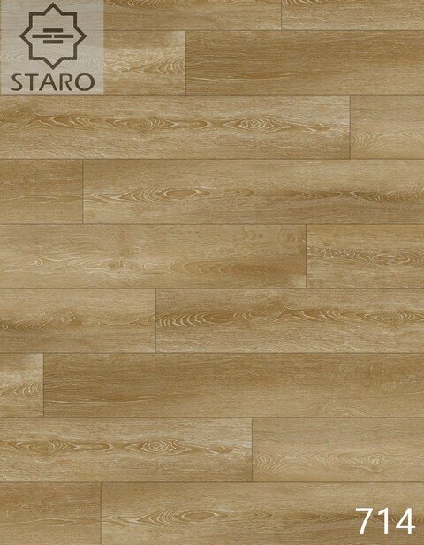 Staro SPC Multi-Layer Flooring, Waterproof, Wear-Resistant And Silent, Stain Resistance, Anti Cigarette, Model 714, Sell Per Carton, 2.7815 Sqm/Ctn